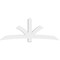 Ekena Millwork Davenport Architectural Grade PVC Gable Bracket, 96"W x 36"H x 4"D x 6"F, 9/12 Pitch GBP096X36X0406DAV00 - alternate 2